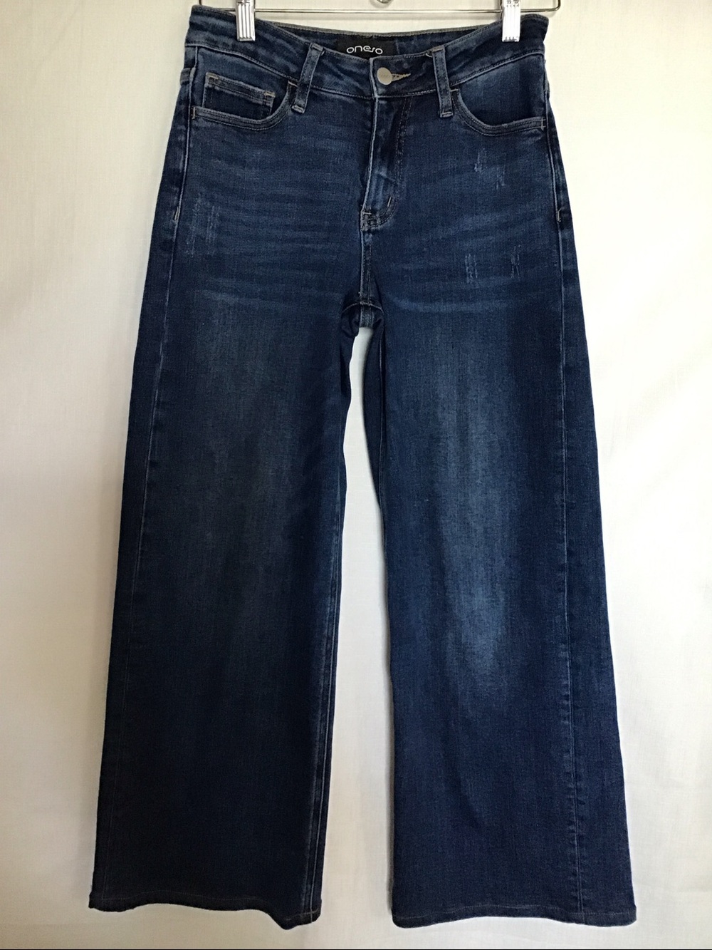 Oneso Women's Wide-Leg Stretch Blue  Jeans Size 26 - Picture 3 of 15